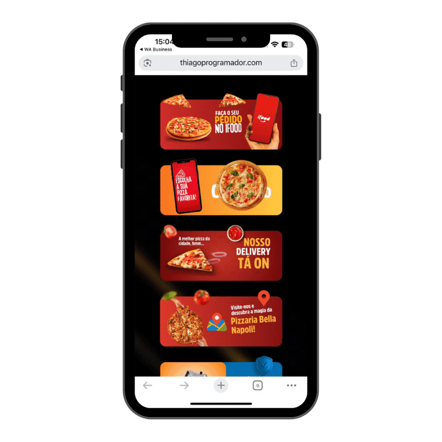 Template Instabio para Delivery